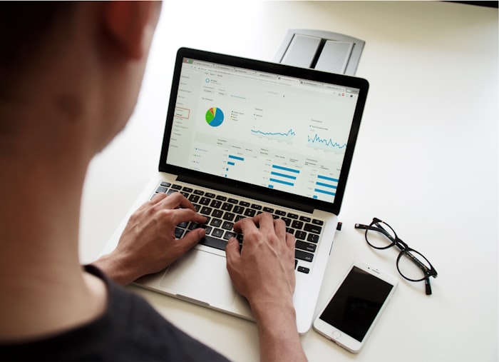 Working through domain name options on a laptop